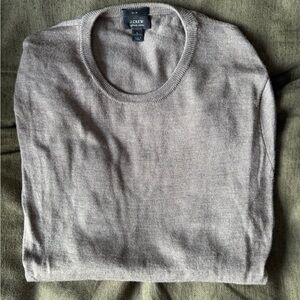 J. Crew Men's Light Brown Crewneck Sweater